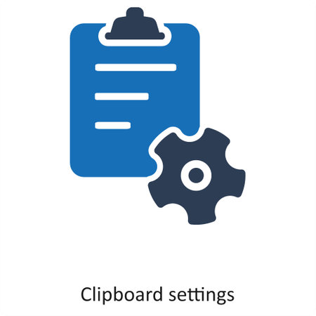 Clipboard settingsのイラスト素材