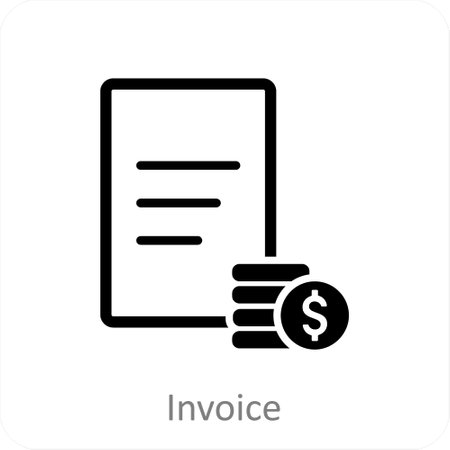 This is beautiful handcrafted pixel perfect Black and Blue Glyph Business iconのイラスト素材