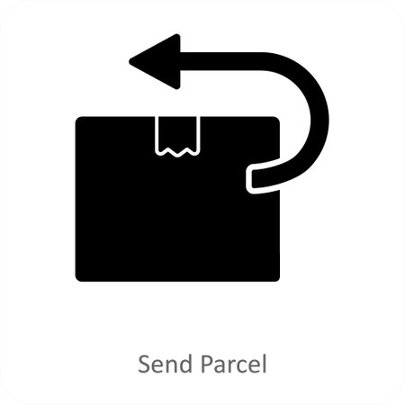 This is beautiful handcrafted pixel perfect Black and Blue Glyph Business iconのイラスト素材