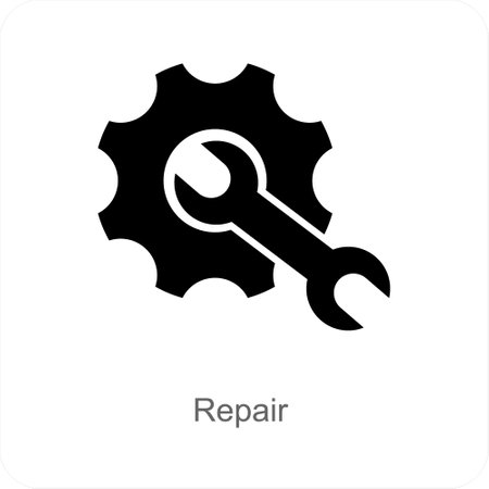Repair and maintenance icon conceptのイラスト素材