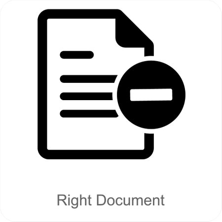 Right Documentのイラスト素材