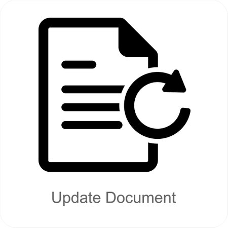 Update Documentのイラスト素材