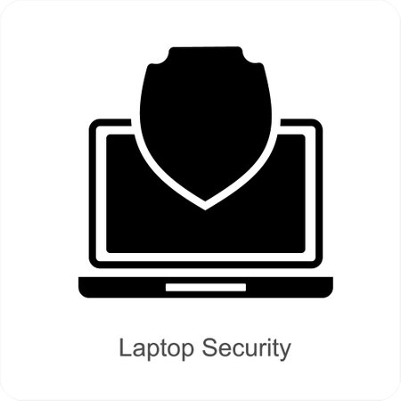 Laptop Securityのイラスト素材