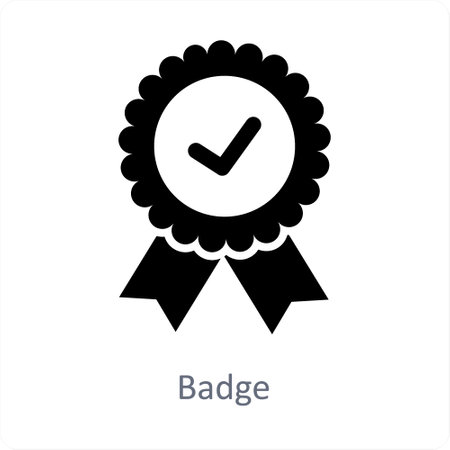 Badgeのイラスト素材