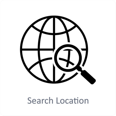 Search Locationのイラスト素材