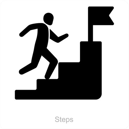 This is beautiful handcrafted pixel perfect Black glyph Action Plan iconのイラスト素材