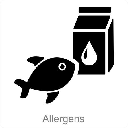 This is beautiful handcrafted pixel perfect Black and blue glyph Allergy iconのイラスト素材