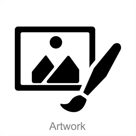 This is beautiful handcrafted pixel perfect Black and Blue Glyph Art iconのイラスト素材