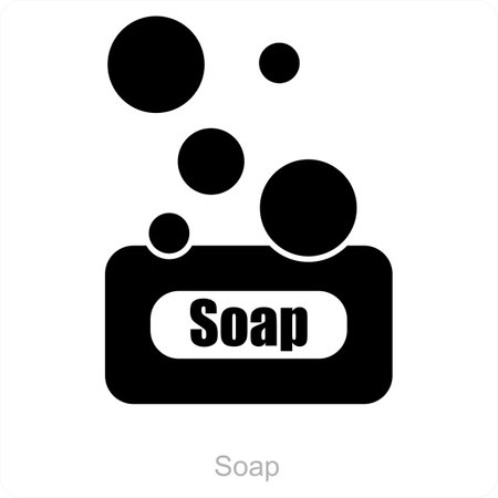 This is beautiful handcrafted pixel perfect Black and Blue Beauty and Spa iconのイラスト素材