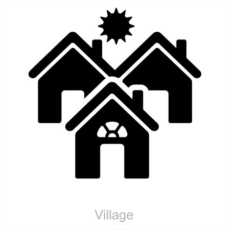 This is beautiful handcrafted pixel perfect Black and Blue Glyph Community iconのイラスト素材