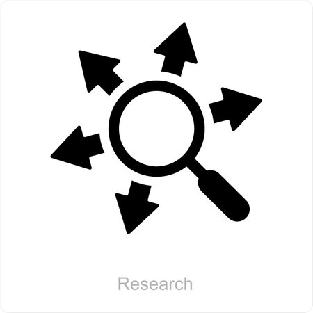 This is beautiful handcrafted pixel perfect Black and Blue Glyph CriticaL Thinking iconのイラスト素材