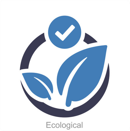 Ecological and ecology icon conceptのイラスト素材