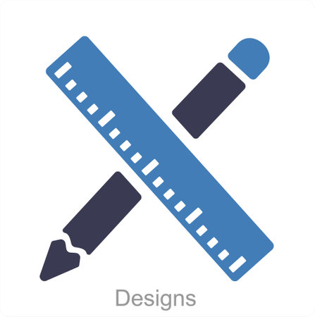 Designs and tools icon conceptのイラスト素材