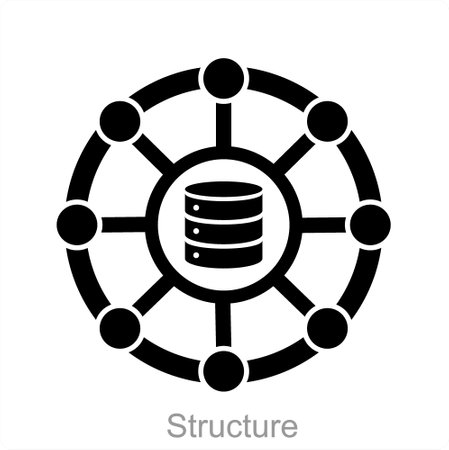 Predicitive analytics and analytics icon conceptのイラスト素材
