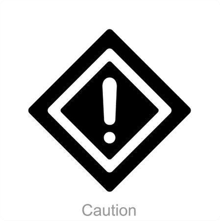 This is beautiful handcrafted pixel perfect Black Filled Hazard Danger iconのイラスト素材