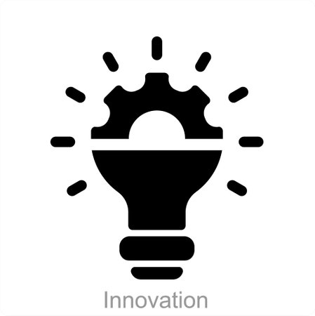 Innovation and idea icon conceptのイラスト素材