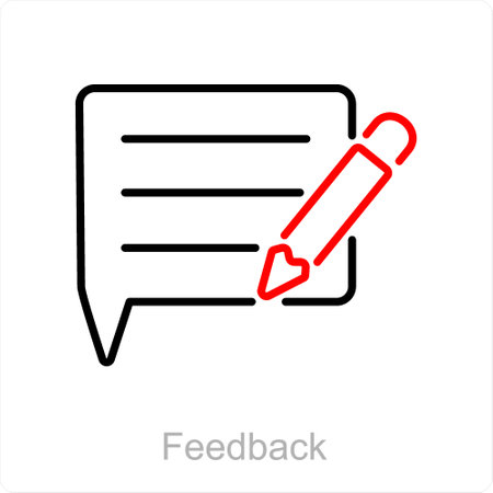 Feedback and ratings icon conceptのイラスト素材