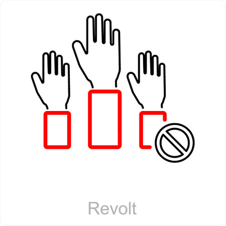 Revolt icon conceptのイラスト素材