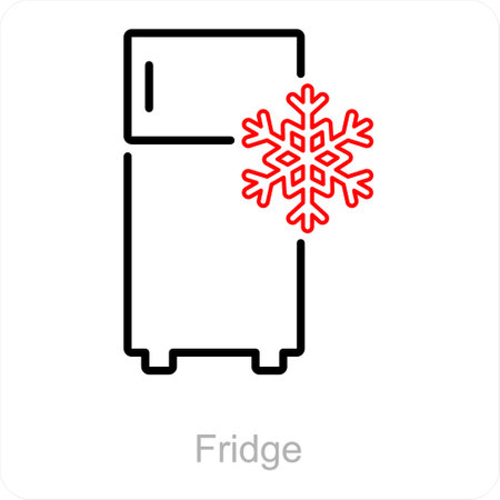 Fridge and cold icon conceptのイラスト素材