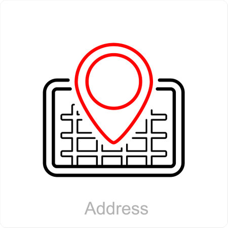 Location and map icon conceptのイラスト素材