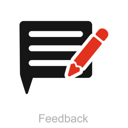 Feedback and ratings icon conceptのイラスト素材