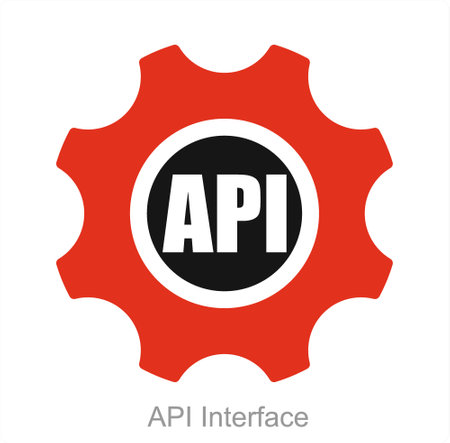 API Interface and interface icon conceptのイラスト素材