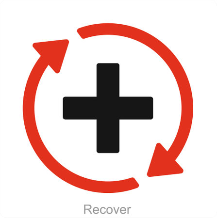 Recover and backup icon conceptのイラスト素材