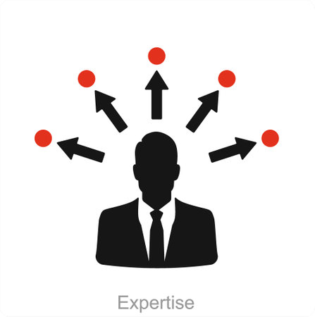 Expertise and expert icon conceptのイラスト素材
