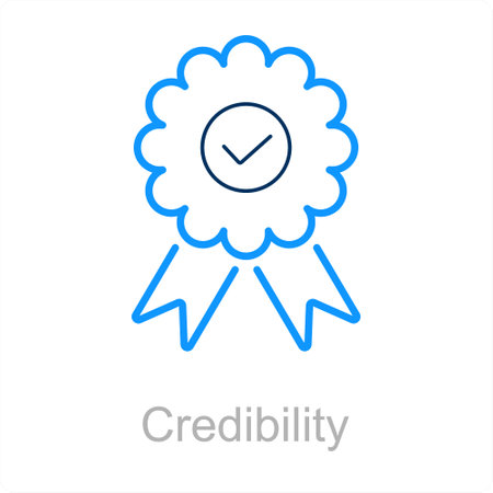 Credibility and customer icon conceptのイラスト素材