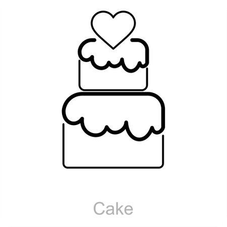 Cake and celebrate icon concept