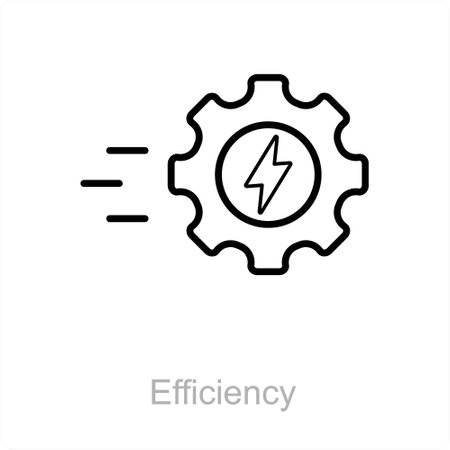 Efficiency and productivity icon conceptのイラスト素材