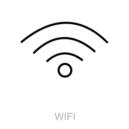 WIFI and signal icon conceptのイラスト素材