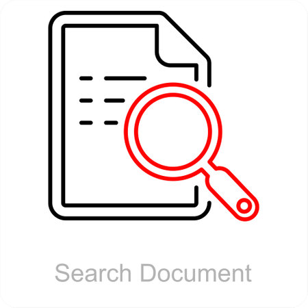 Search Document and file icon conceptのイラスト素材