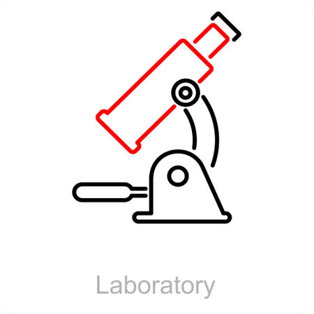 Laboratory and lab icon conceptのイラスト素材