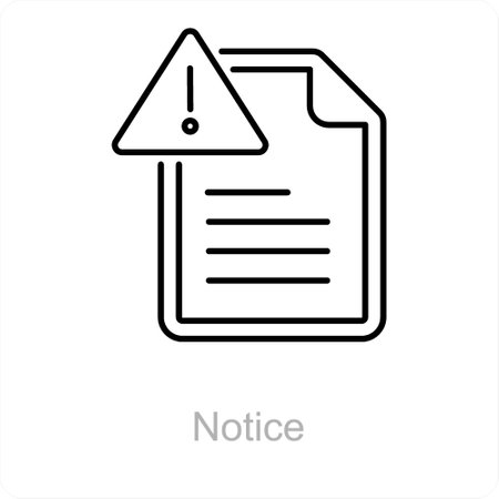 Noticeのイラスト素材