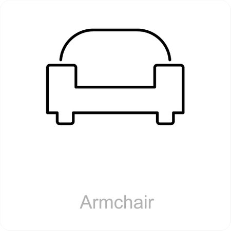 Armchair and arm icon conceptのイラスト素材