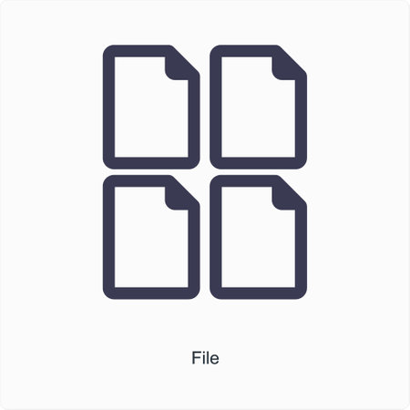 files and folder icon conceptのイラスト素材