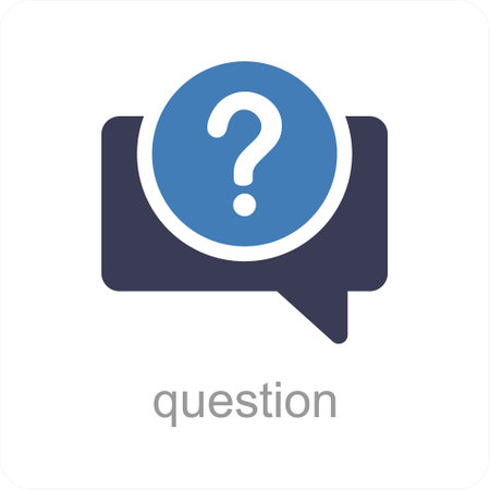 Question and query icon conceptのイラスト素材