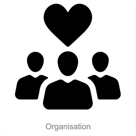 Organisation Donation icon conceptのイラスト素材