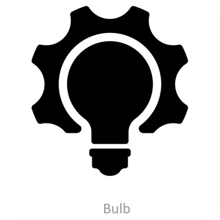 Bulb and innovation icon conceptのイラスト素材