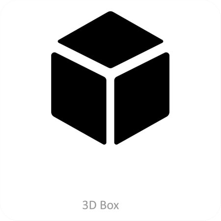 3d boxのイラスト素材