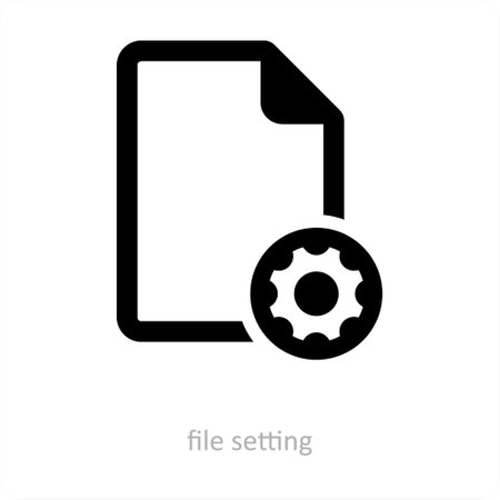 File Settingのイラスト素材
