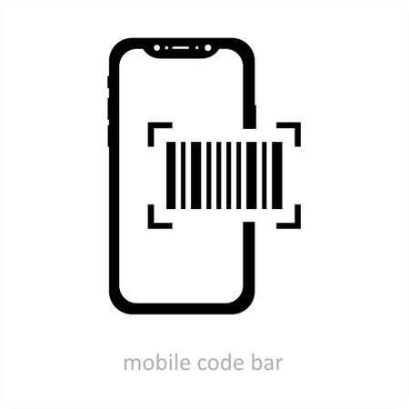 Mobile Code Barのイラスト素材