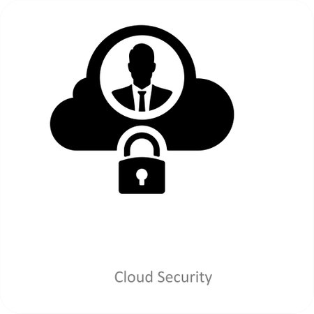cloud securityのイラスト素材