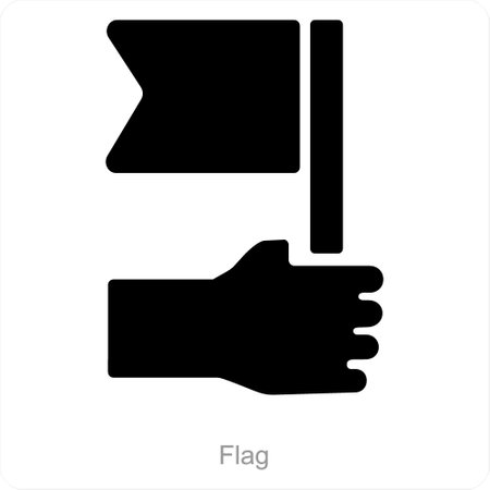 Flag and destination icon conceptのイラスト素材