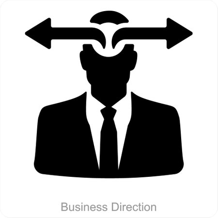 Business Direction and way icon conceptのイラスト素材
