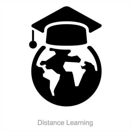 Global Learning and education icon conceptのイラスト素材