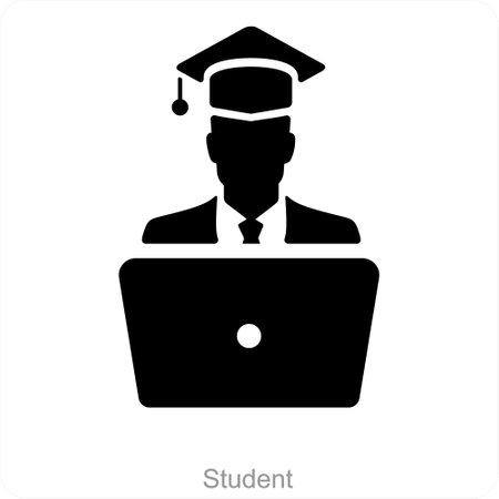 Student and education icon conceptのイラスト素材