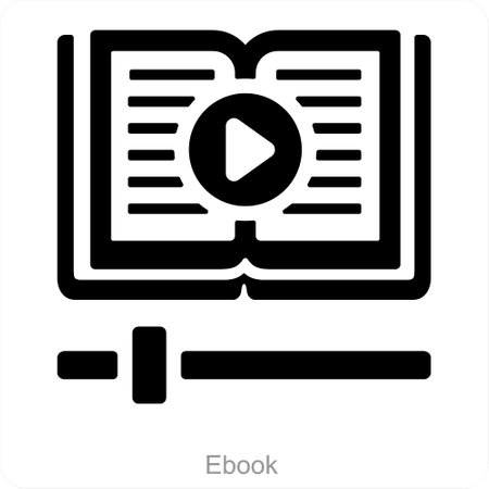 Ebook and education icon conceptのイラスト素材