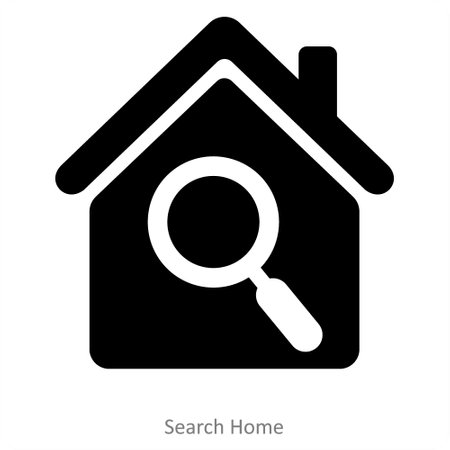 Search Home and find icon conceptのイラスト素材